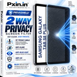 Samsung Galaxy Tab S8 Plus 2 Way Tablet Privacy Screen Guard (Anti-Blue & Anti-Glare) - Image 1