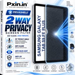 Samsung Galaxy Tab S9 FE Plus 2 Way Tablet Privacy Screen Guard (Anti-Blue & Anti-Glare) - Image 1