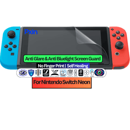 Anti-Blue & Anti-Glare Screen Guard for Nintendo Switch Neon Gaming Console