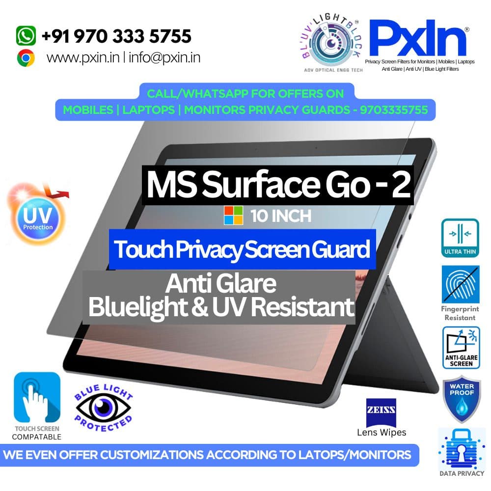 MS Surface Laptop Go 2 10 Inch Privacy Screen Protector