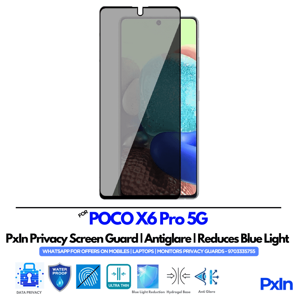 POCO X6 Pro 5G Privacy Screen Guard
