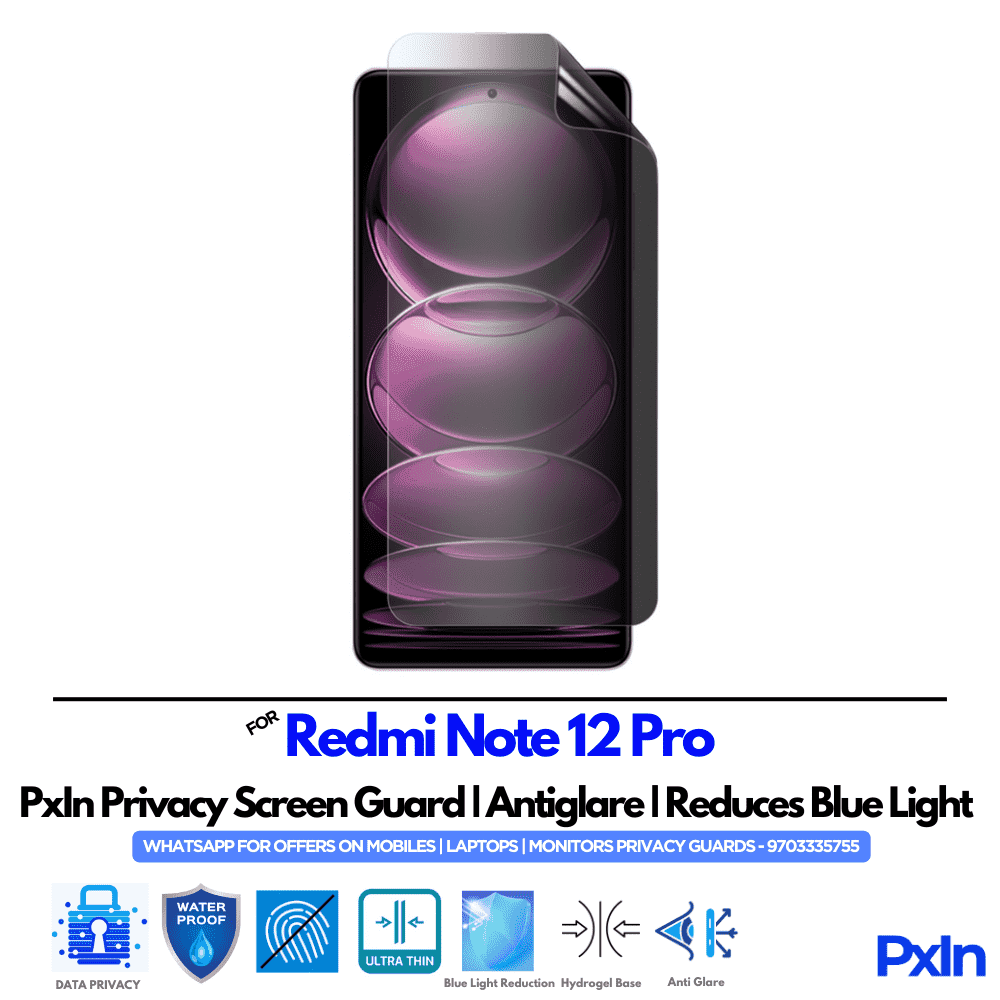 Redmi Note 12 Pro Privacy Screen Guard