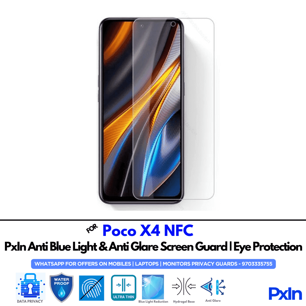 Poco X4 NFC Mobile Anti Bluelight Screen Guard