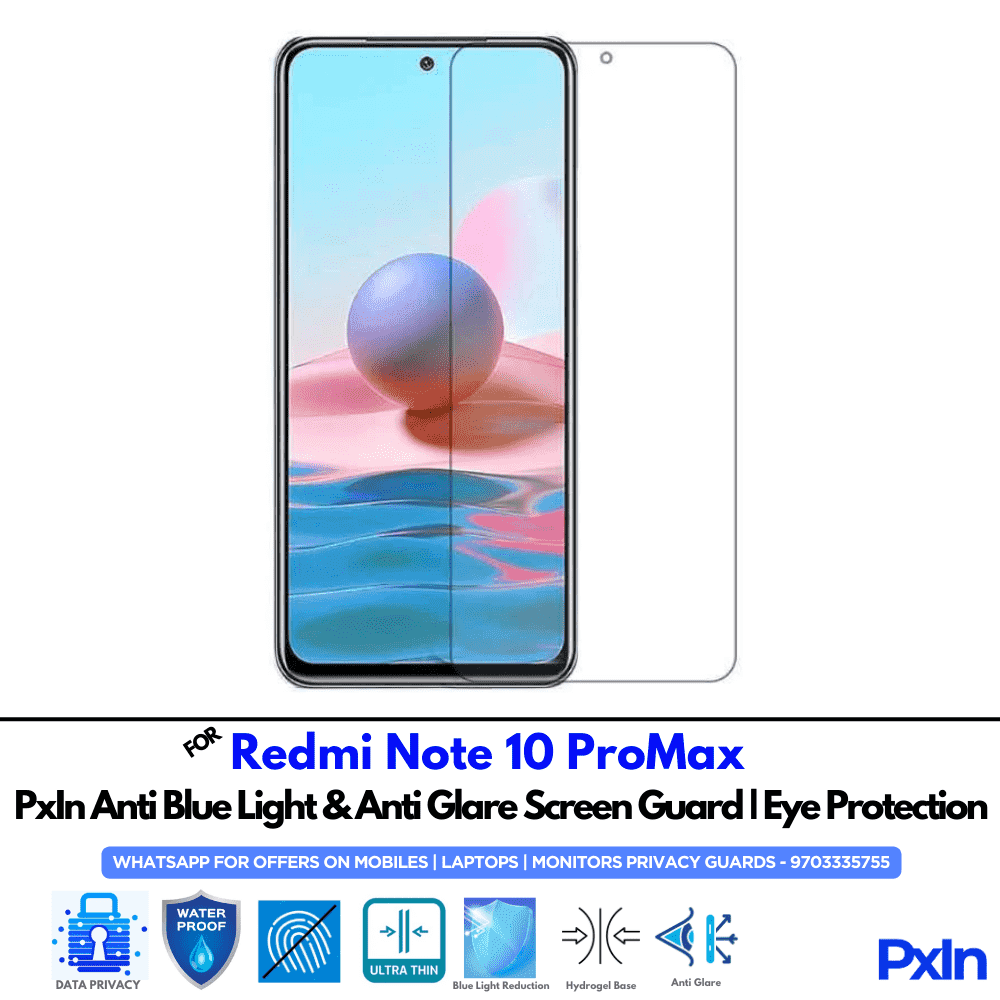 Redmi Note 10 ProMax Mobile Anti Bluelight Screen Guard