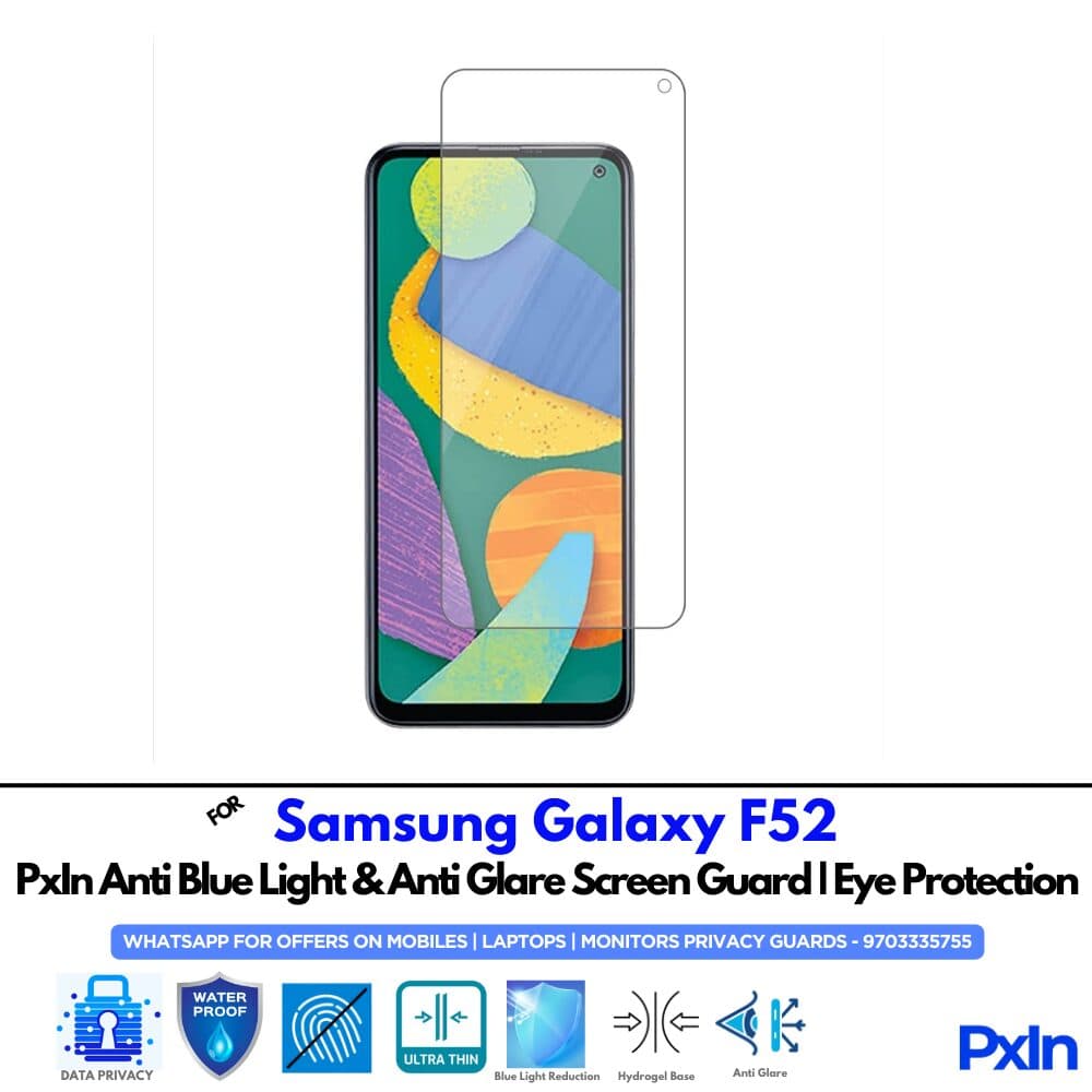 Samsung Galaxy F52 Mobile Anti Bluelight Screen Guard