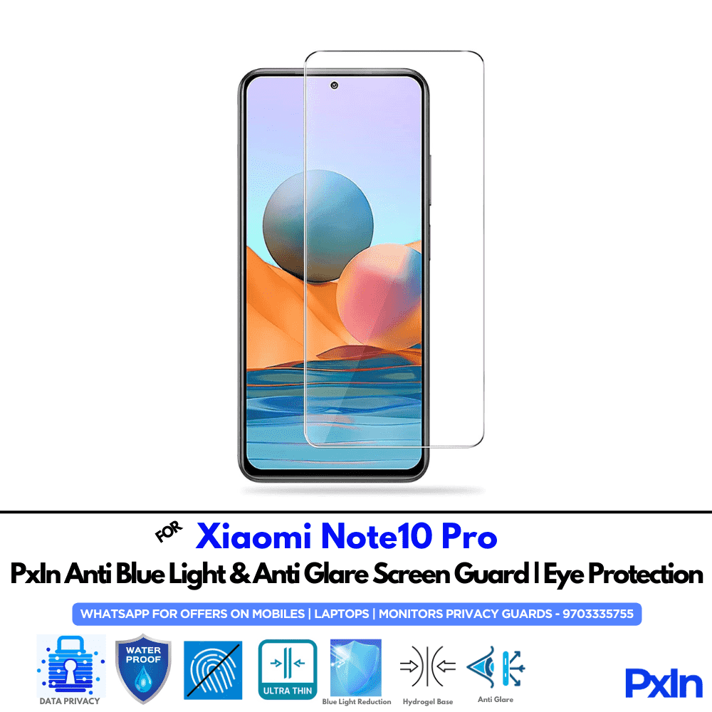 Xiaomi Note10 Pro Mobile Anti Bluelight Screen Guard
