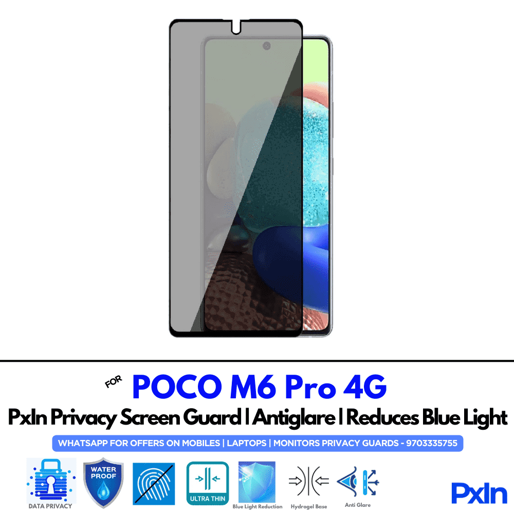 POCO M6 Pro 4G Mobile Privacy Screen Guard