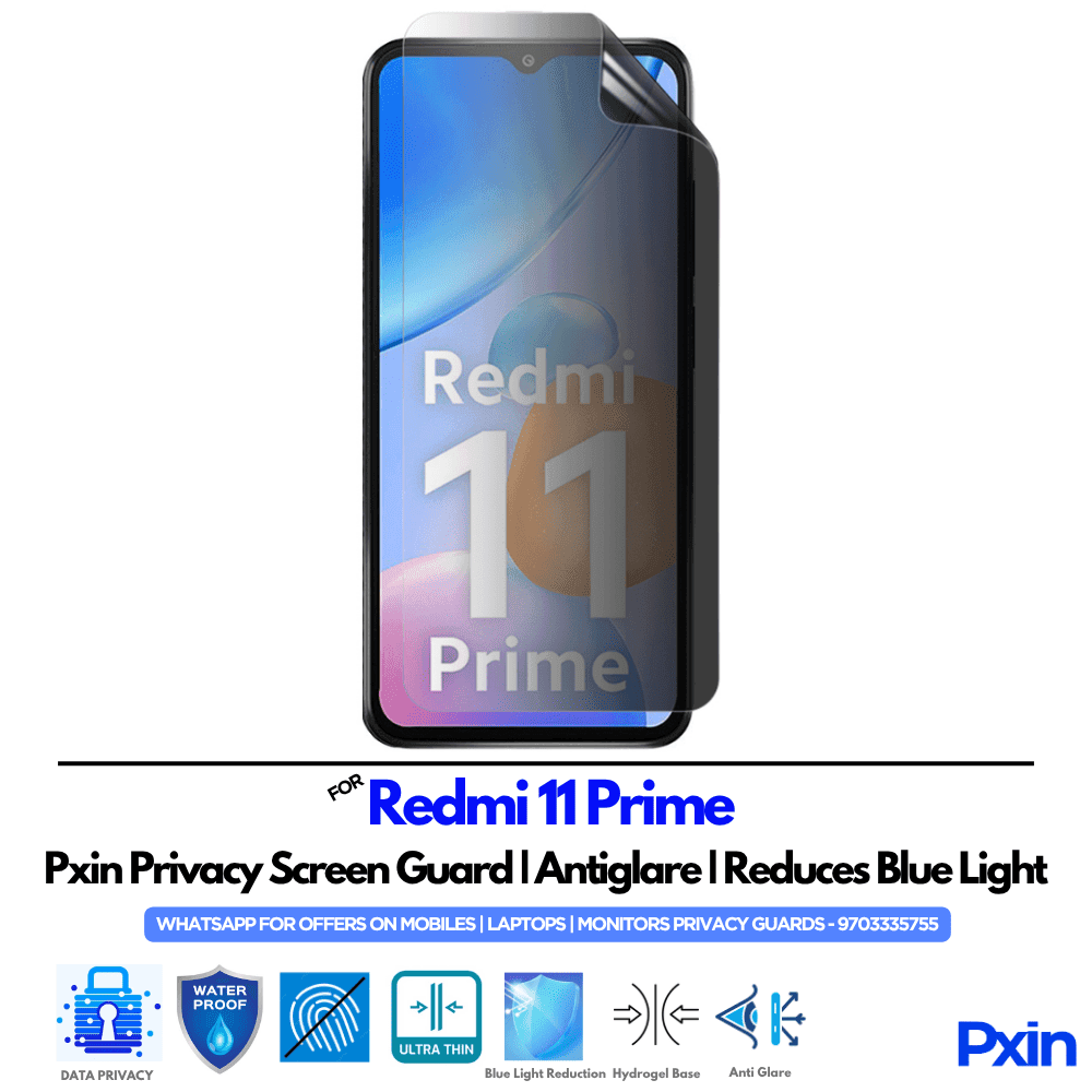 Redmi 11 Prime Mobile Privacy Screen Guard