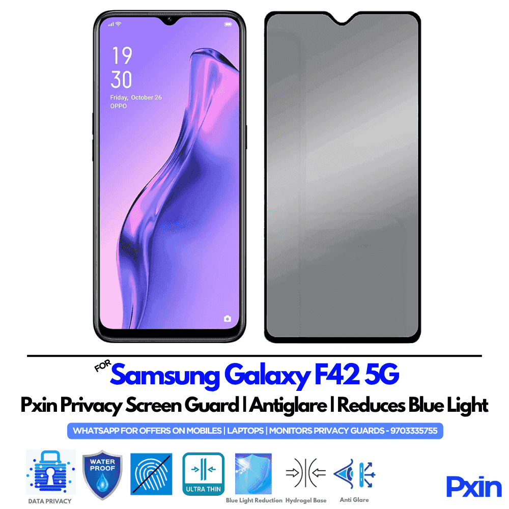 Samsung Galaxy F42 5G Mobile Privacy Screen Guard