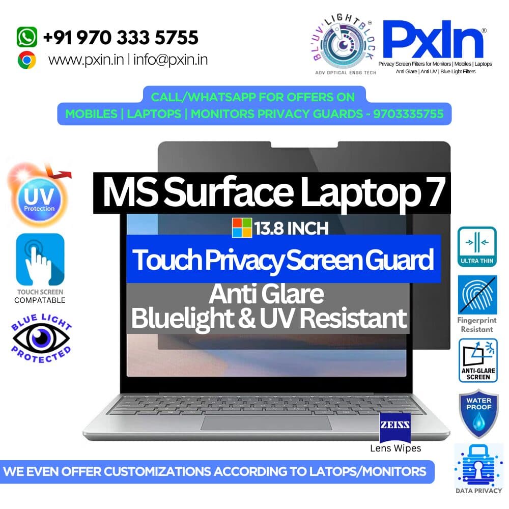 MS Surface Laptop 7 13.8 Inch Privacy Screen Protector