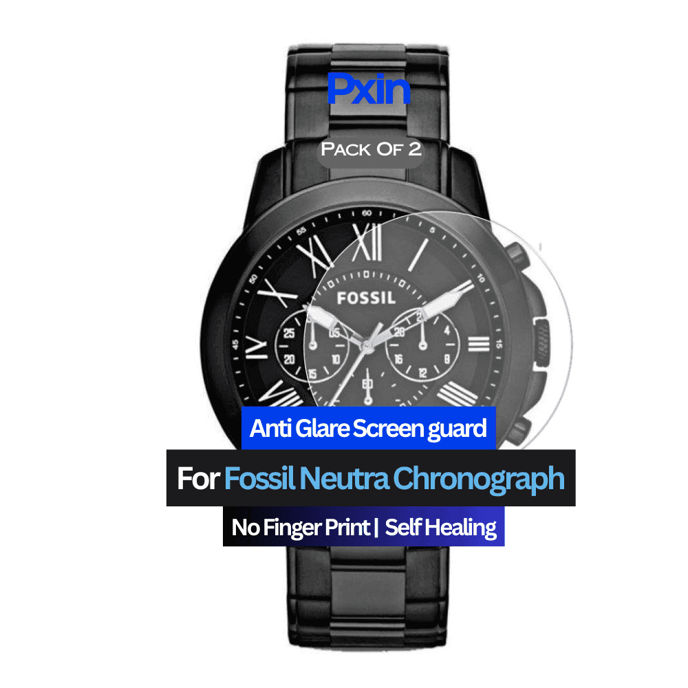 Anti-Glare Screen Guard for Fossil Neutra Chronograph Stainless Smartwatch