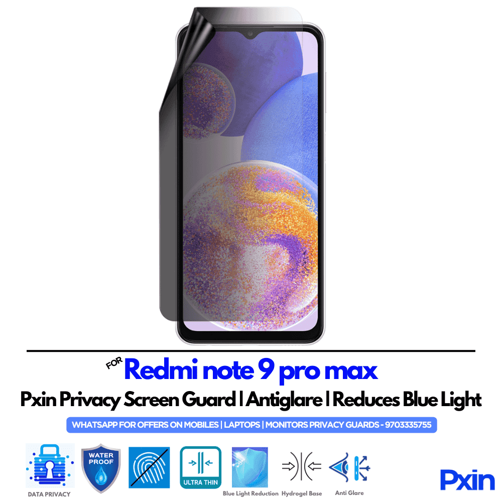 Redmi Note 9 Pro Max Privacy Screen Guard