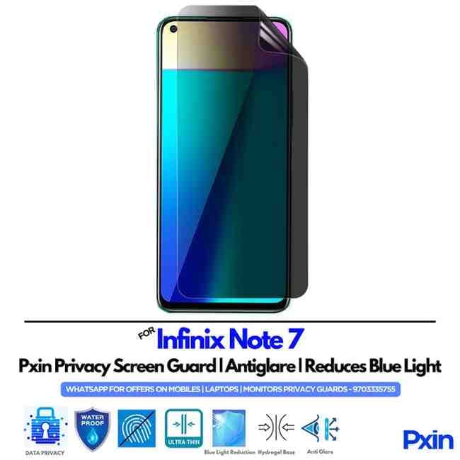 InfinixNote7 Mobile Privacy Screen Guard