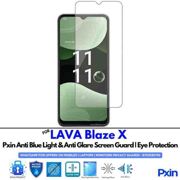 LAVA Blaze X Mobile Anti Bluelight and Anti glare Screen Guard