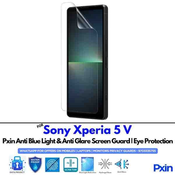 Anti Blue Light and Anti Glare Screen Guard for Sony Xperia 5 V Mobile