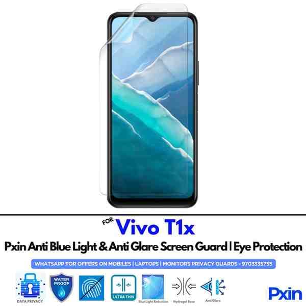 Anti Blue Light and Anti Glare Screen Guard for Vivo T1x (India) Mobile
