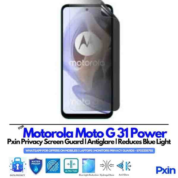 Motorola Moto G31 Power Privacy Screen Guard