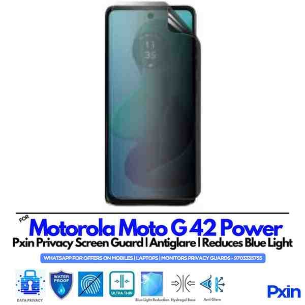 Motorola Moto G42 Power Privacy Screen Guard