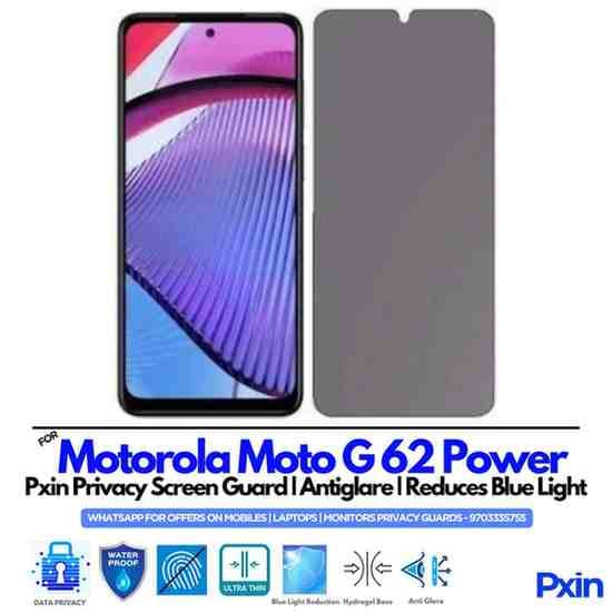 Motorola Moto G62 Power Privacy Screen Guard
