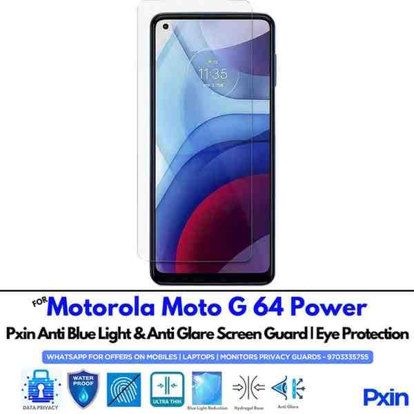 MotorolaMotoG64Power Mobile Anti Blue Light and Anti Glare Screen Guard