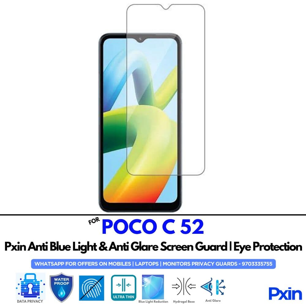 POCO C 52 Anti Glare Screen Guard