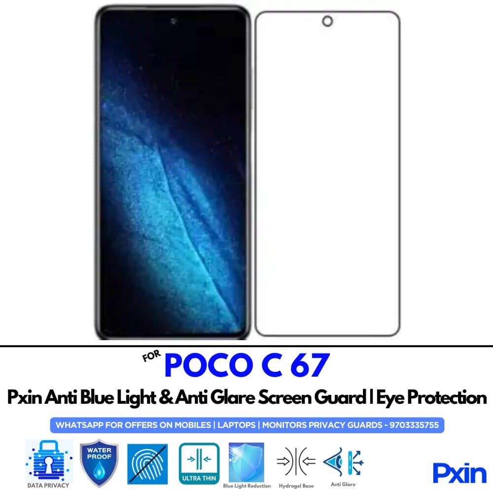 POCO C 67 Anti Glare Screen Guard