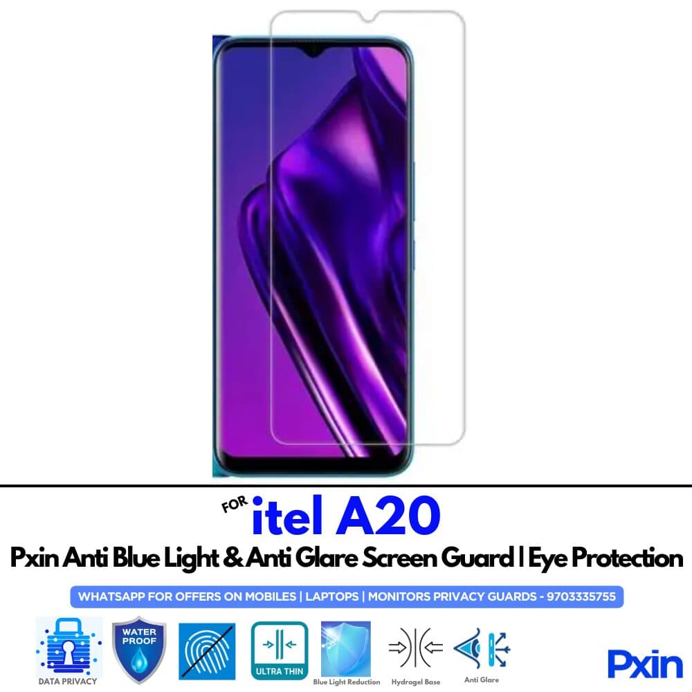 itel A20 Anti Glare Screen Guard