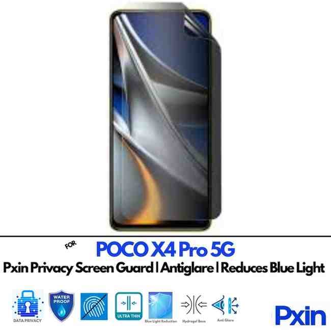 POCOX4Pro5G Privacy screen gurad