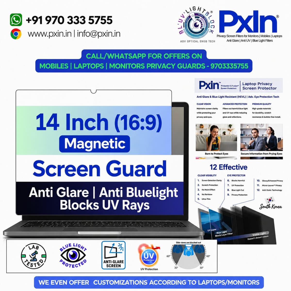 14 Inch (16 9) Laptop Magnetic