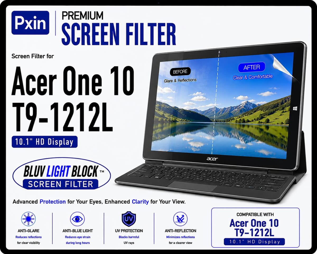 Anti Blue Light & Anti Glare Screen Guard for Acer One 10 T9-1212L - Image 1