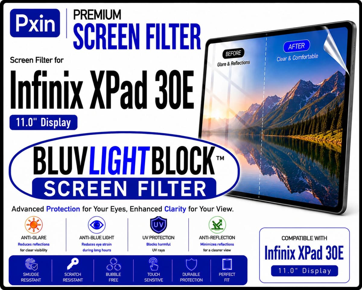 Anti Blue Light & Anti Glare Screen Guard for Infinix XPad 30E - Image 1