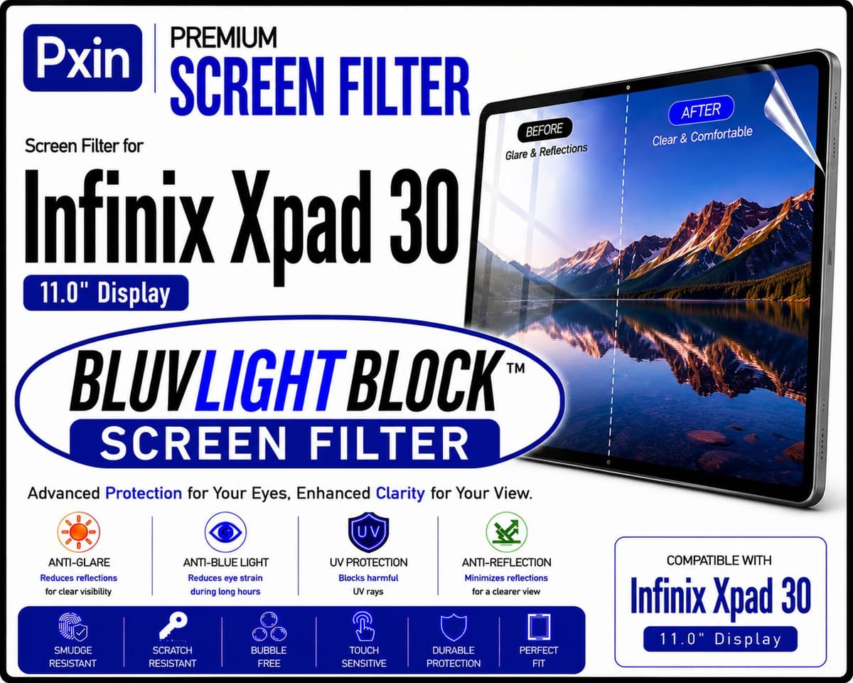 Anti Blue Light & Anti Glare Screen Guard for Infinix Xpad 30 - Image 1