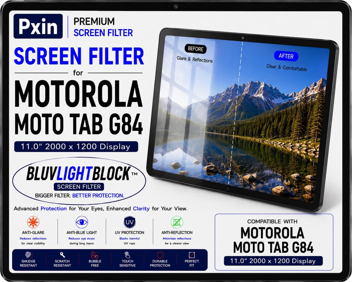 Anti Blue Light & Anti Glare Screen Guard for Motorola Moto Tab G84 - Image 1