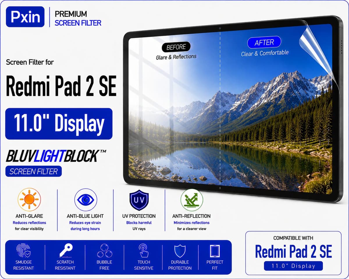 Anti Blue Light & Anti Glare Screen Guard for Redmi Pad 2 SE - Image 1