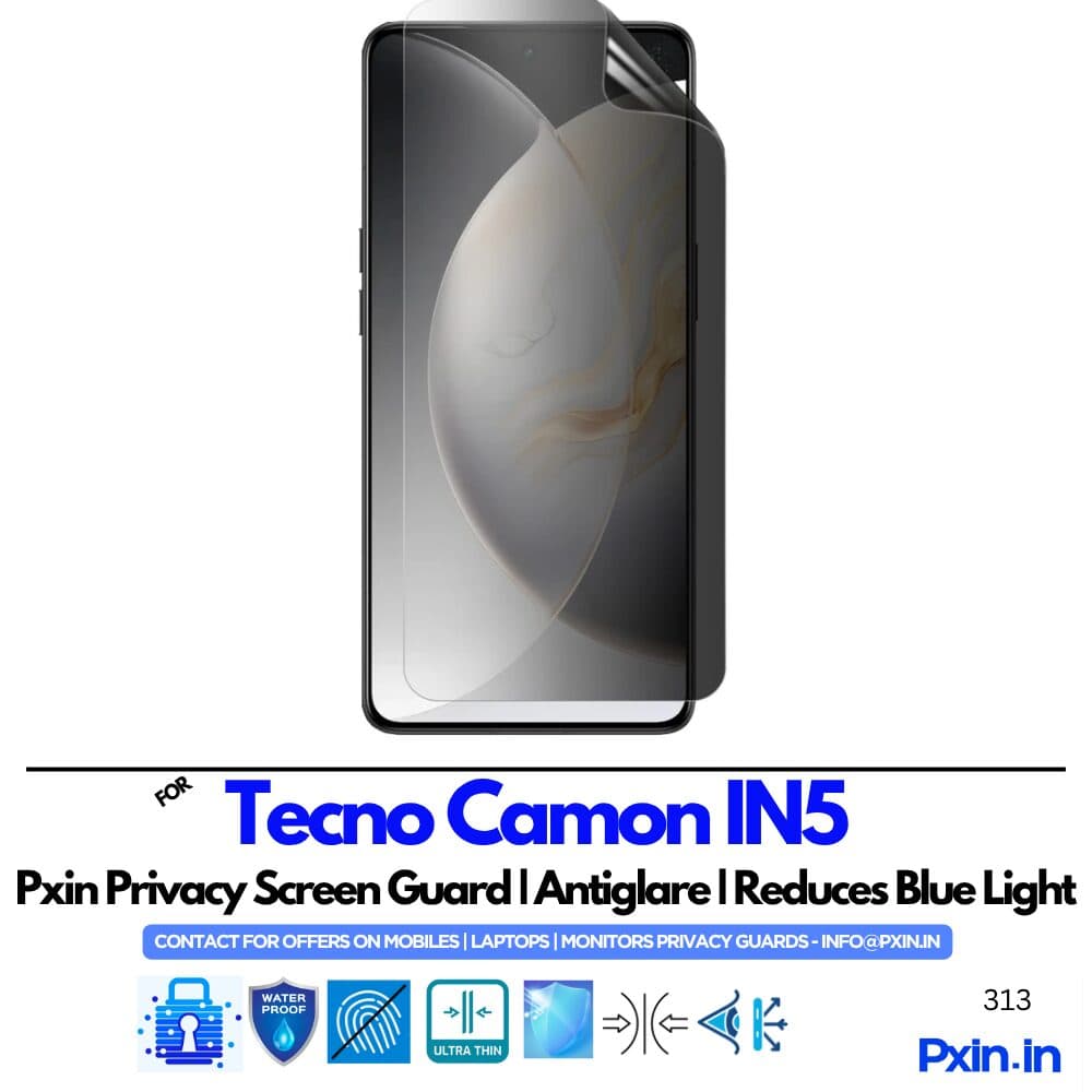 Tecno Camon IN5 Privacy screen guard