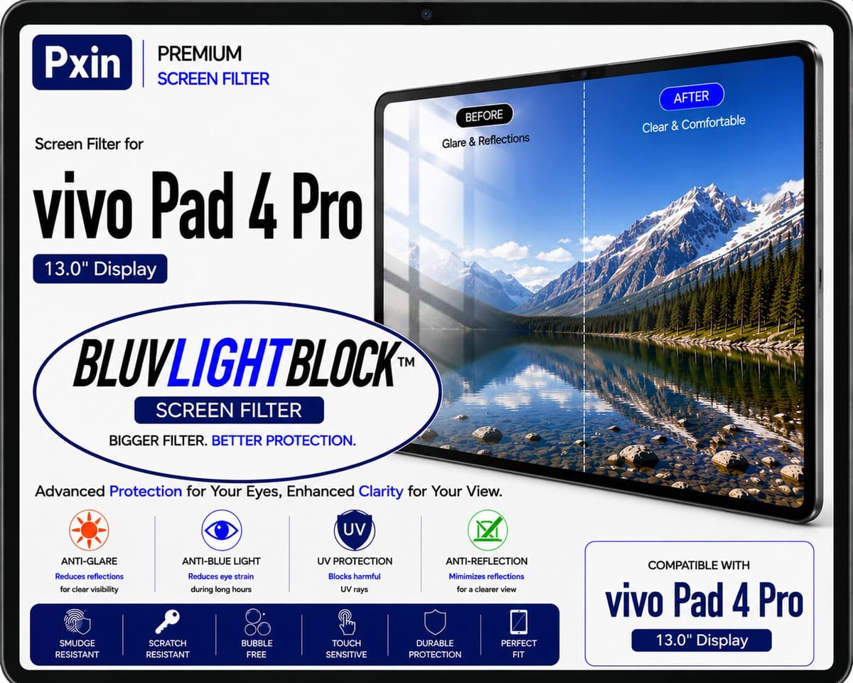Anti Blue Light & Anti Glare Screen Guard for Vivo Pad 4 Pro - Image 1