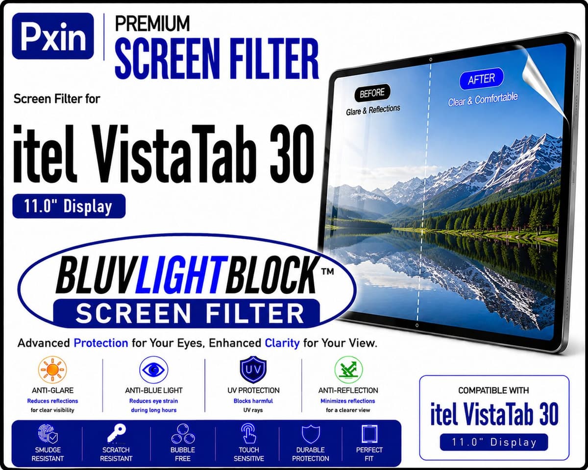 Anti Blue Light & Anti Glare Screen Guard for itel VistaTab 30 - Image 1