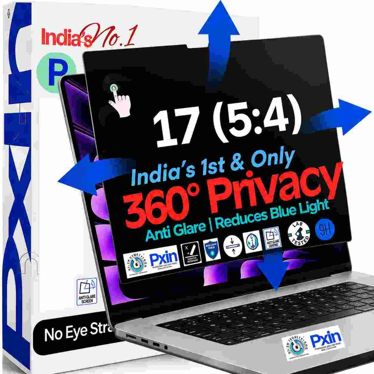 17 inch (5:4) Touch Laptop 360° Privacy (Anti Blue Light & Anti Glare) Screen Guard - Image 1