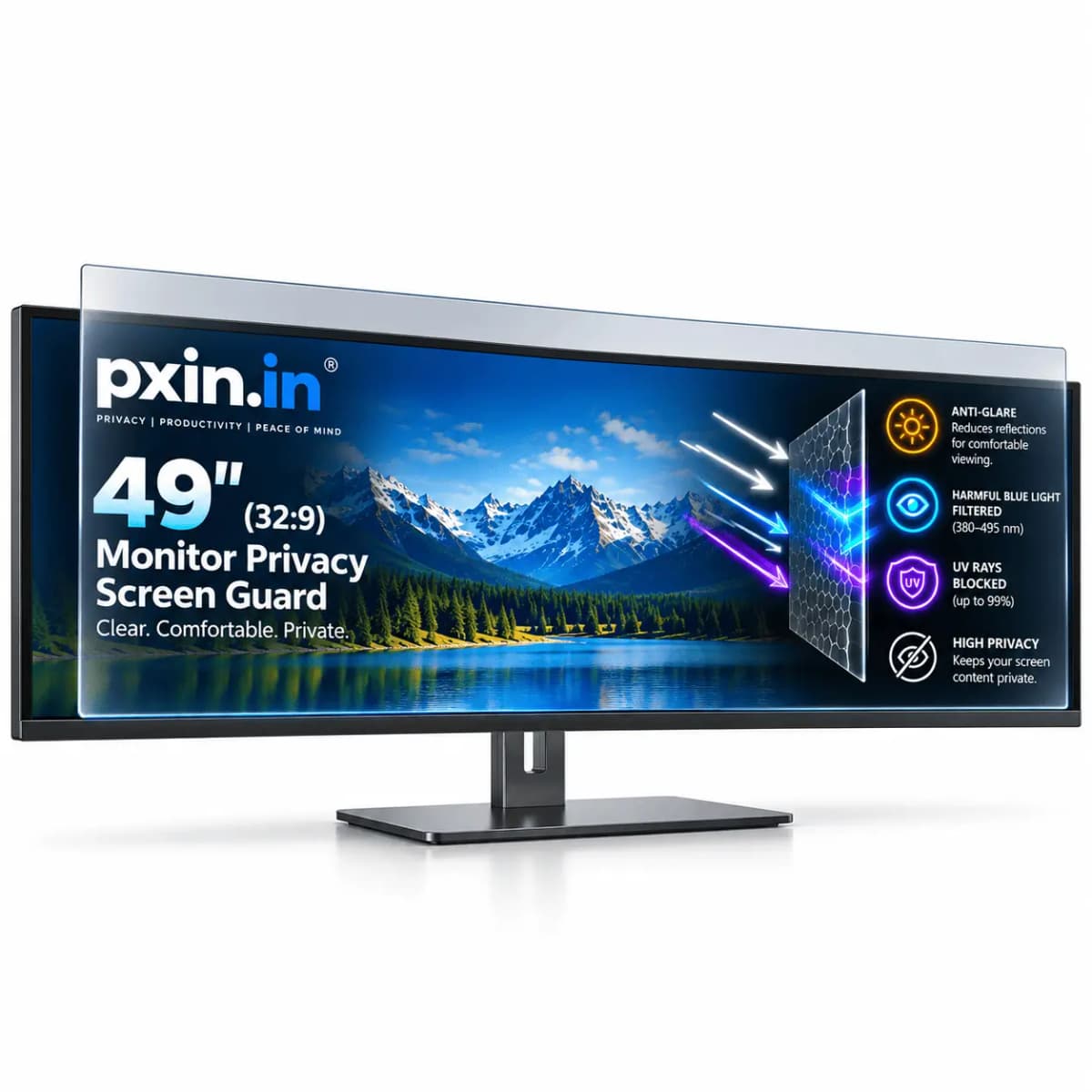 49 Inches Monitor Privacy Screen Guard