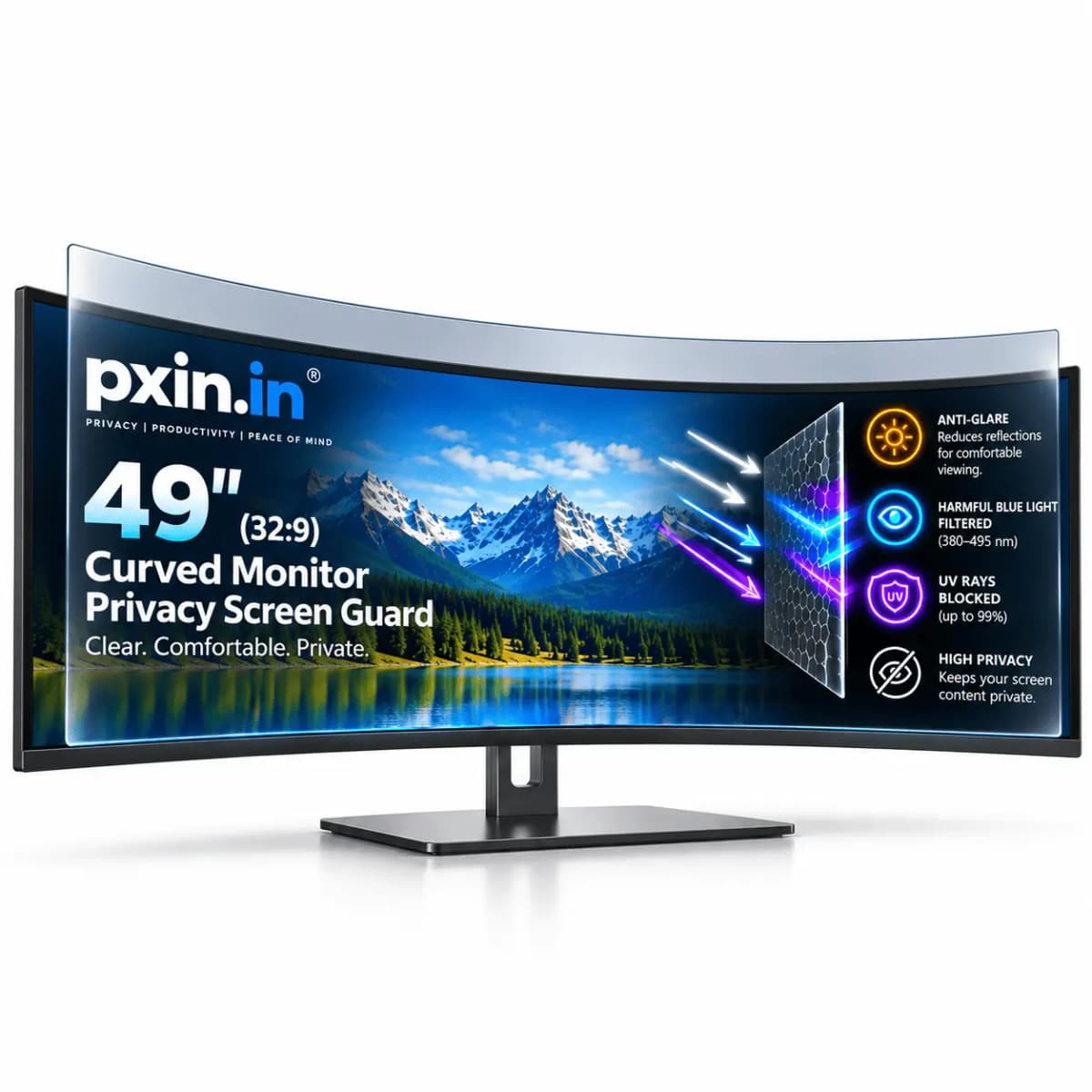 49 inches Curved Monitor Privacy Screen Guard