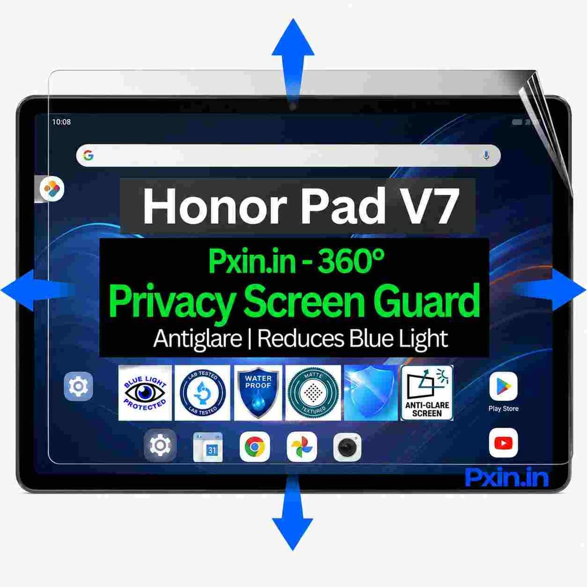 Privacy Screen Guard (Anti-Blue & Anti-Glare) for Honor Pad V7 - Image 1