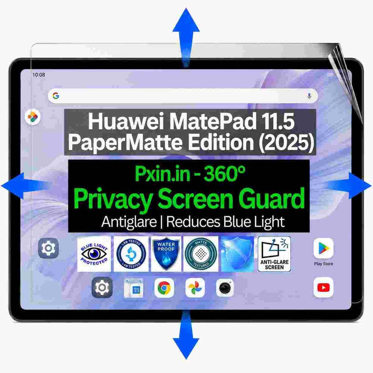 Privacy Screen Guard (Anti-Blue & Anti-Glare) for Huawei MatePad 11.5 PaperMatte Edition (2025) - Image 1
