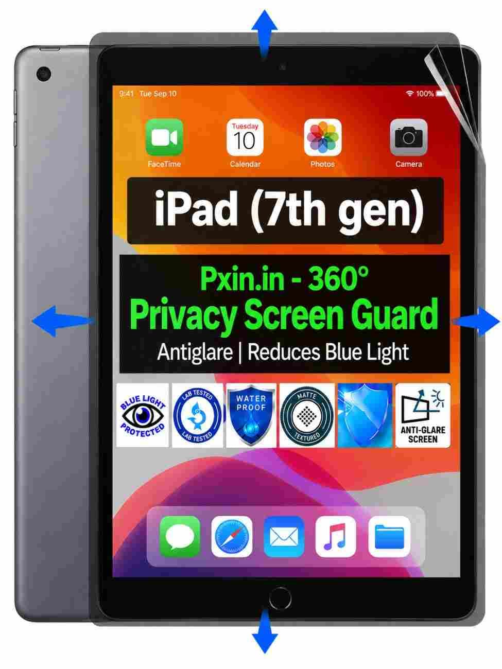 Privacy Screen Guard (Anti-Blue & Anti-Glare) for iPad (7th Gen) - Image 1