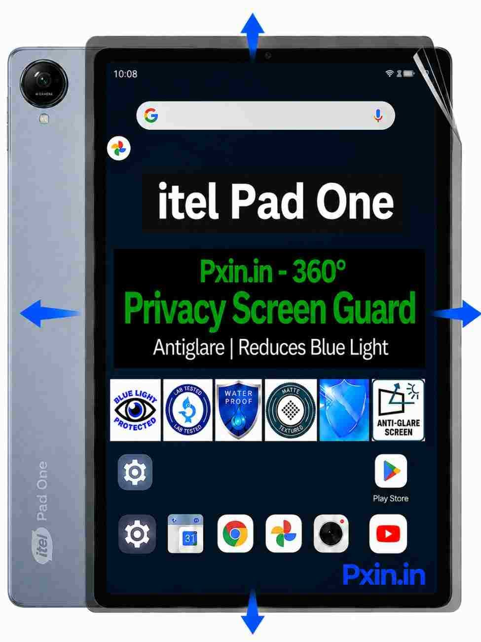 Privacy Screen Guard (Anti-Blue & Anti-Glare) for itel Pad One - Image 1