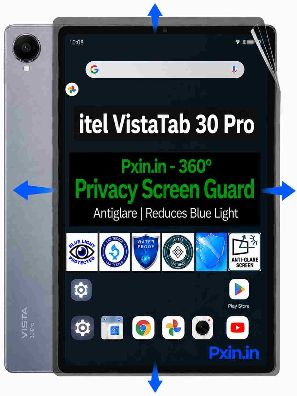 Privacy Screen Guard (Anti-Blue & Anti-Glare) for itel VistaTab 30 Pro - Image 1