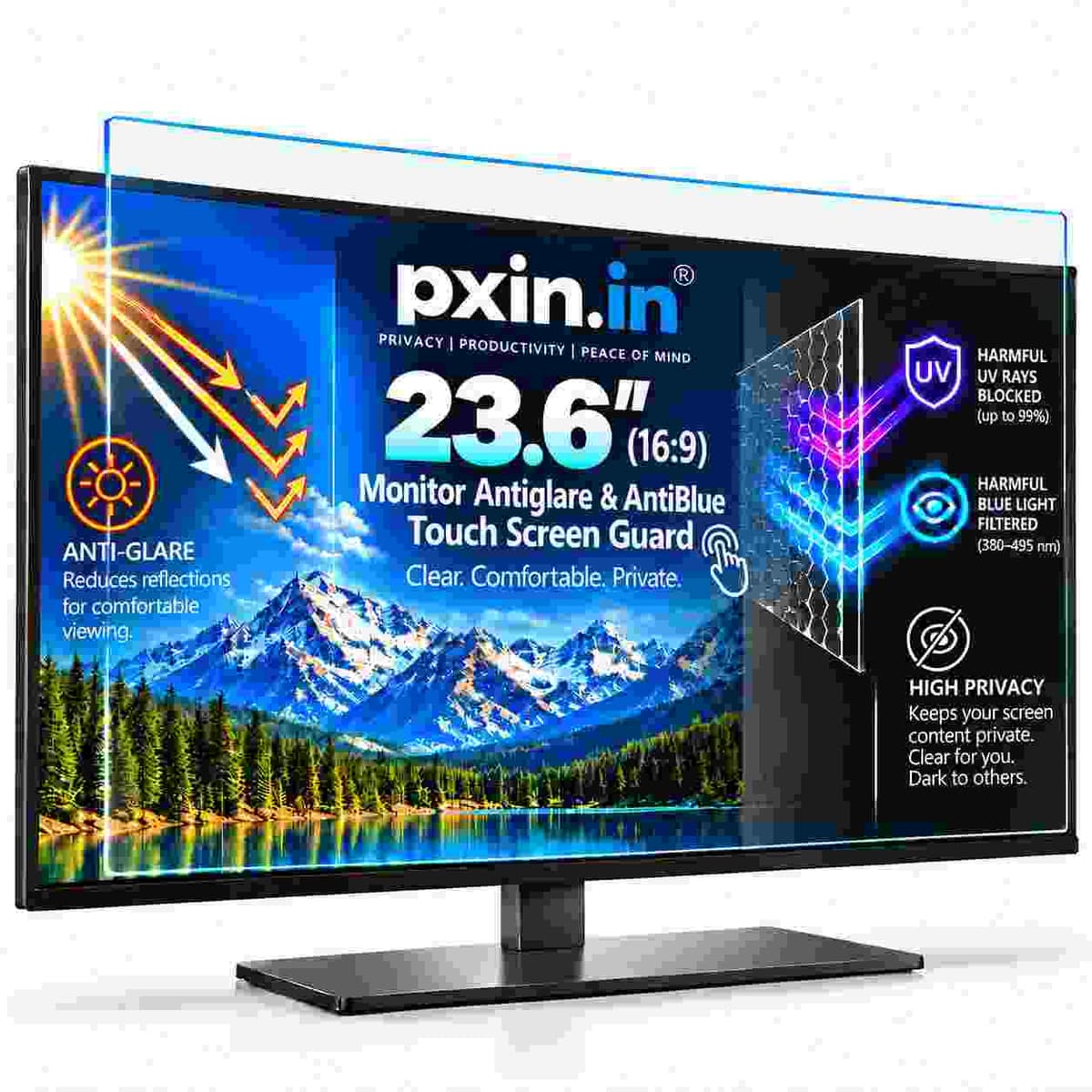 23.6 Inch (16:9) Touch Monitor Anti Blue Light & Anti Glare Screen Guard - Image 1