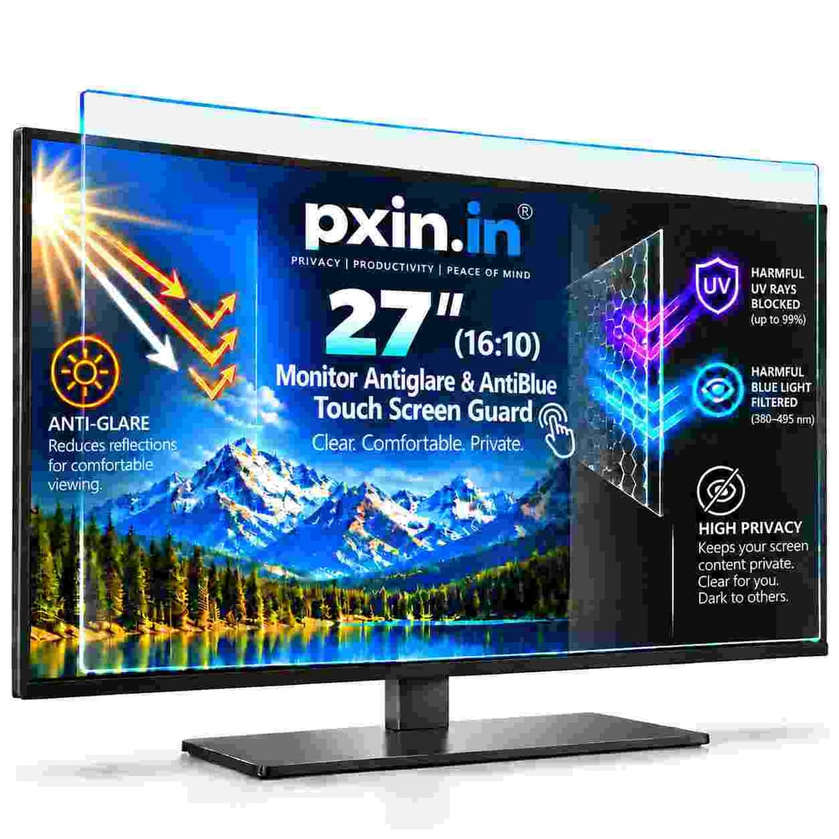 27 Inch (16:10) Touch Monitor Anti Blue Light & Anti Glare Screen Guard - Image 1