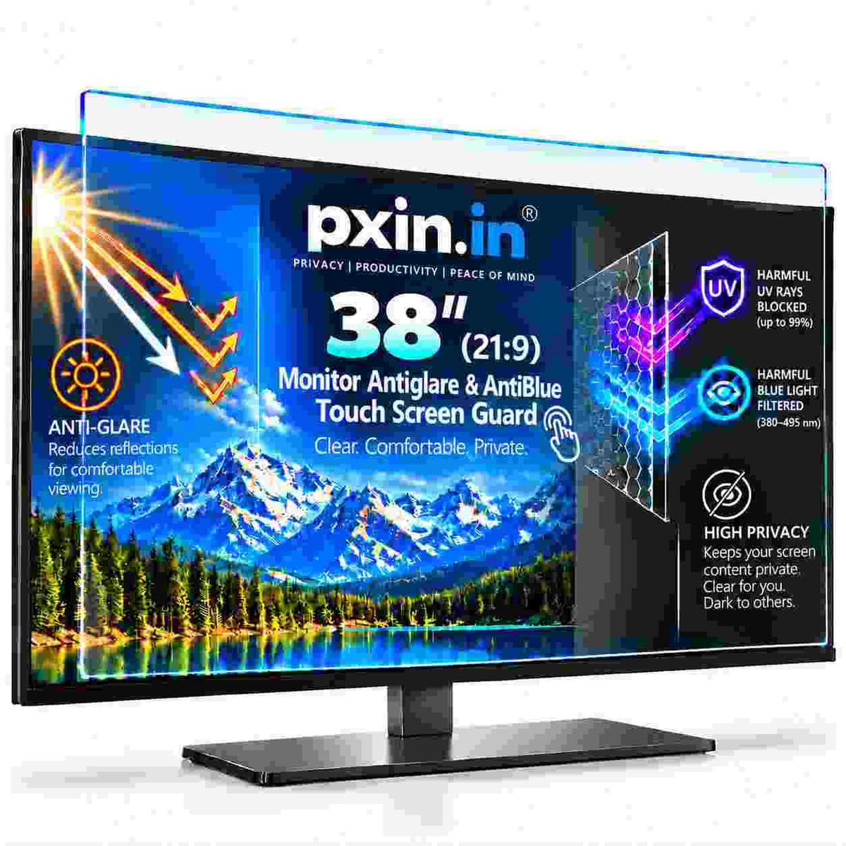 38 Inch (21:9) Touch Monitor Anti Blue Light & Anti Glare Screen Guard - Image 1