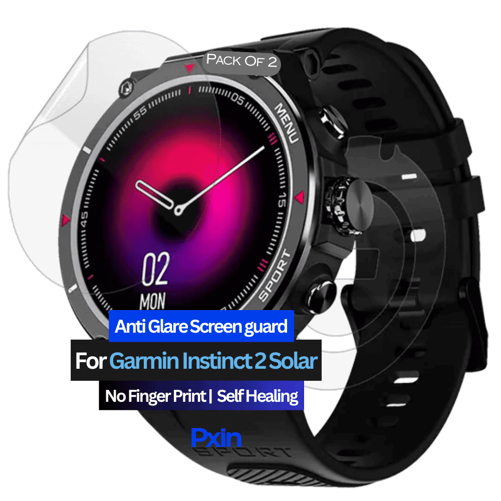 Anti-Glare Screen Guard for Garmin Instinct 2 Solar Smartwatch