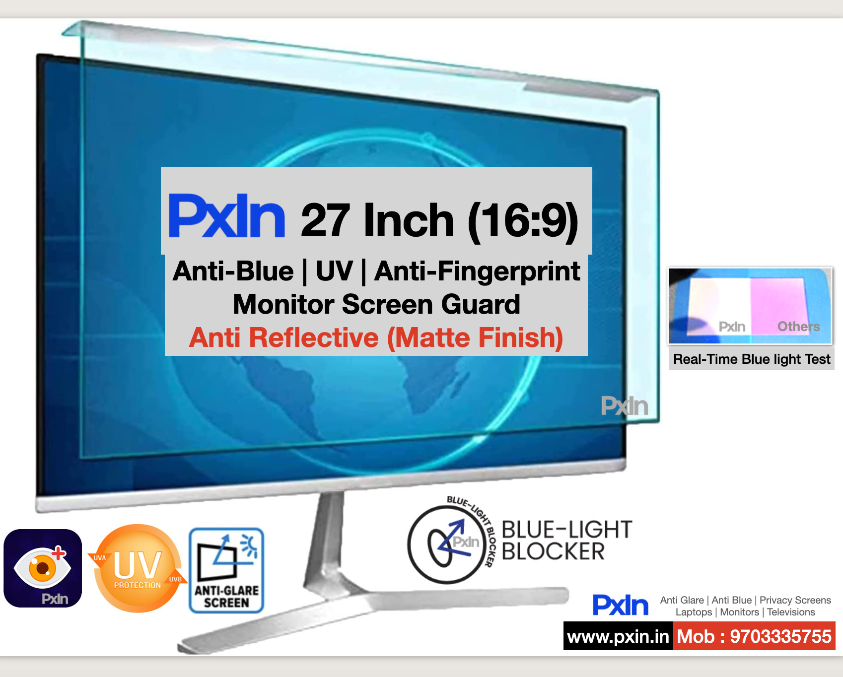 27 inch (16:9) Monitor Screen Guard